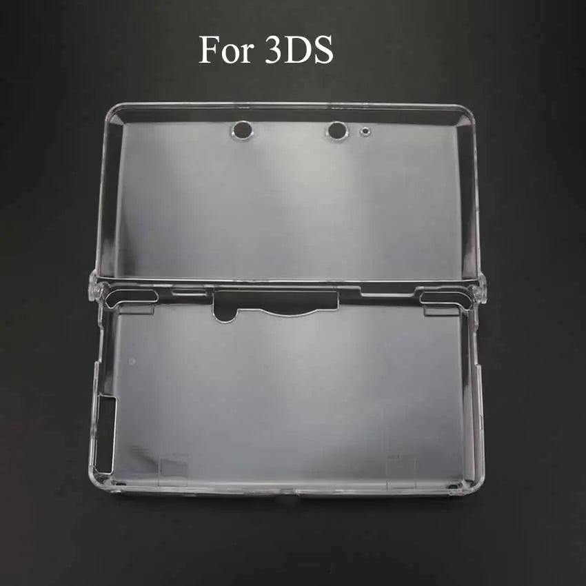 YuXi Clear Plastic Protective Case for NDSL, NDSi, New 3DS XL & GBA SP – Hard Shell Crystal Cover