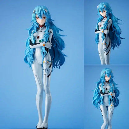 18cm NEON GENESIS EVANGELION Ayanami Rei & Asuka Action Figures – PVC Anime Model Figurines for Collection
