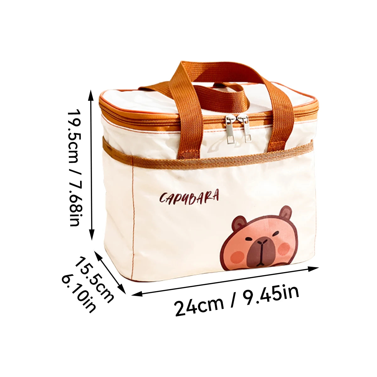 WORTHBUY Cute Thermal Lunch Bag – Large Capacity Insulated, Waterproof & Portable Picnic Cooler for Students