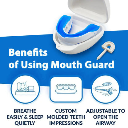 Silicone Anti-Snore Mouthpiece – Mouth Guard for Snoring, Bruxism, Sleep Apnea, and Teeth Protection