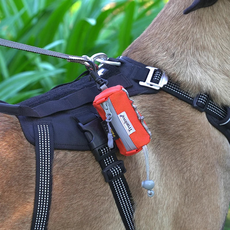 Truelove Pet Dog Poop Bag Holder – Adjustable Dispenser with Carabiner for All Leashes TLB2012