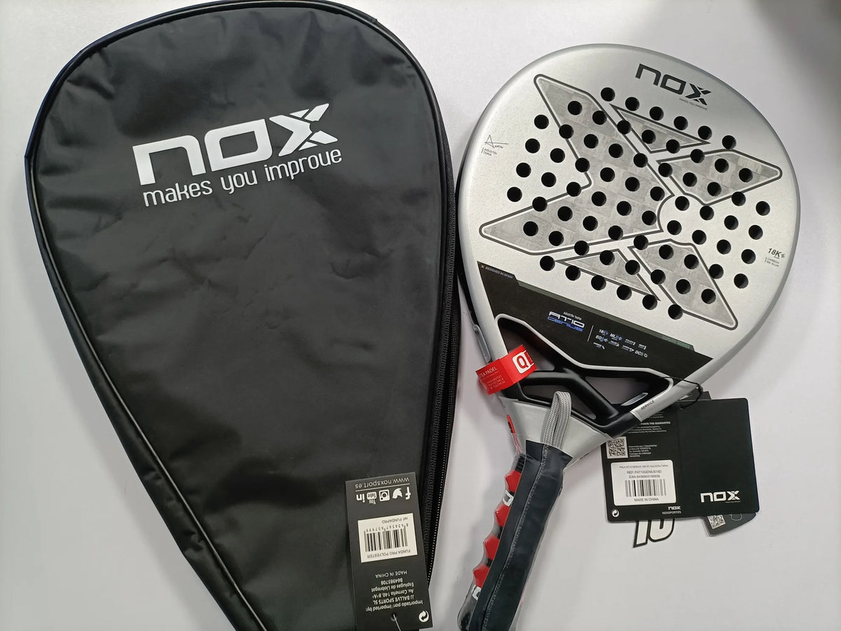 NOX Padel Tennis Racket - Carbon Fiber Diamond-Shaped EVA Sports Racquet