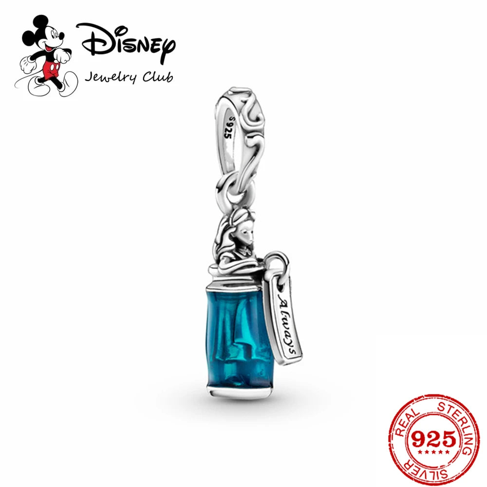 New 925 Sterling Silver Mickey Minnie Vinnie Charm – Beaded Fit for Original Pendant Bracelet, DIY Ladies Jewelry