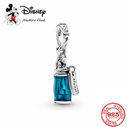 New 925 Sterling Silver Mickey Minnie Vinnie Charm – Beaded Fit for Original Pendant Bracelet, DIY Ladies Jewelry