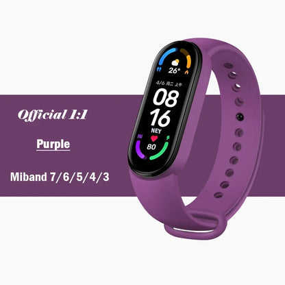 Silicone Strap for Xiaomi Mi Band 3-7 NFC – Sport Replacement Wristband Bracelet