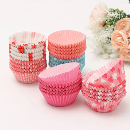 100PCS Cake Cups – Paper Cupcake Liners & Muffin Wrappers for Baking & Cake Decorating