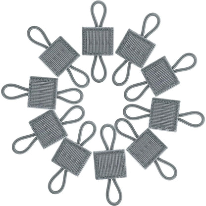 4/10Pcs MOLLE Elastic Retainer Straps - Tactical Webbing Attachment Buckles for Antenna, Flashlight & Gear Organization