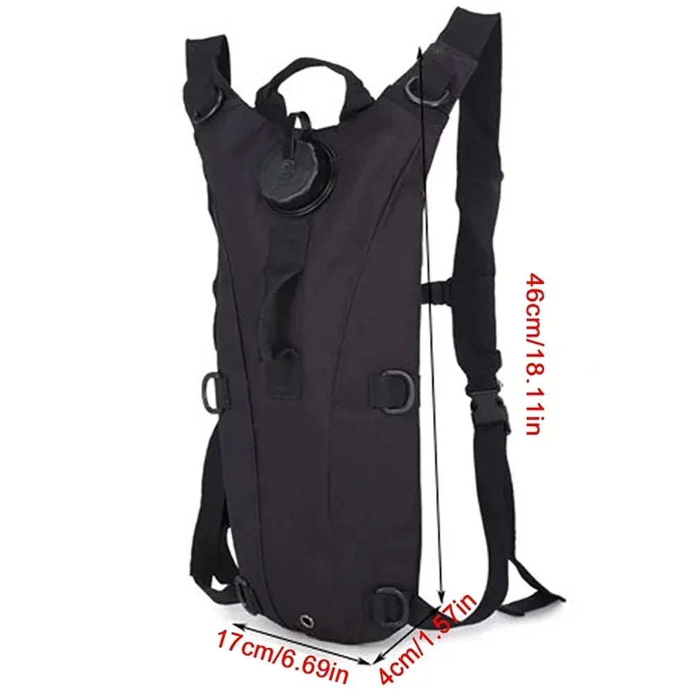 Tactical 3L Hydration Backpack – Waterproof Water Bag for Outdoor Sports, Cycling, and Mountaineering