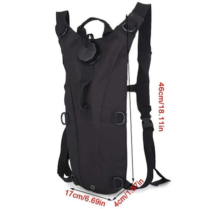 Tactical 3L Hydration Backpack – Waterproof Water Bag for Outdoor Sports, Cycling, and Mountaineering