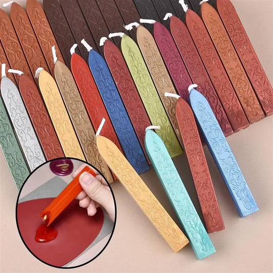 5pcs Sealing Wax Sticks – Solid Color Fire Lacquer Wax for Stamps, Envelopes, Invitations & Gift Seals
