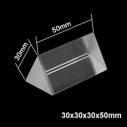 Optical Triangular Prism - Physics Light Spectrum Refractor Teaching Tool for Kids Science Education & Learning Gift