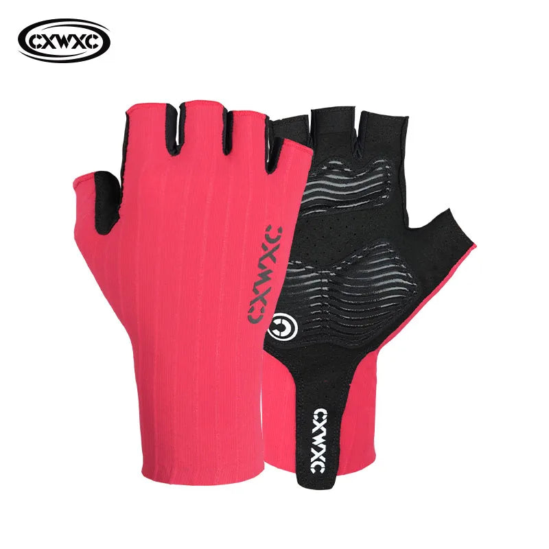 CXWXC Half Finger Cycling Gloves – Breathable, Anti-Slip Fitness Gloves with Extended Wrist Guard for Men & Women