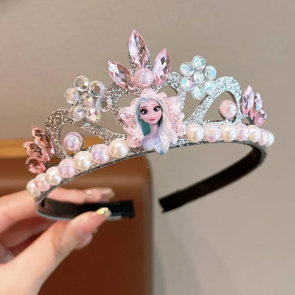 Kawaii Anime Frozen Sanrio Princess Crown - Elsa Headdress Jewelry for Girls & Baby - Party Decoration & Gift Accessory