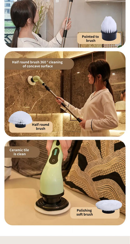 Wireless Electric Cleaning Brush – Multifunctional Rotating Brush for Bathroom, Window, Kitchen & Automotive