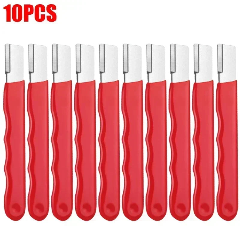 Portable Knife Sharpener - Alloy Steel Manual Knife & Scissor Sharpening Tool