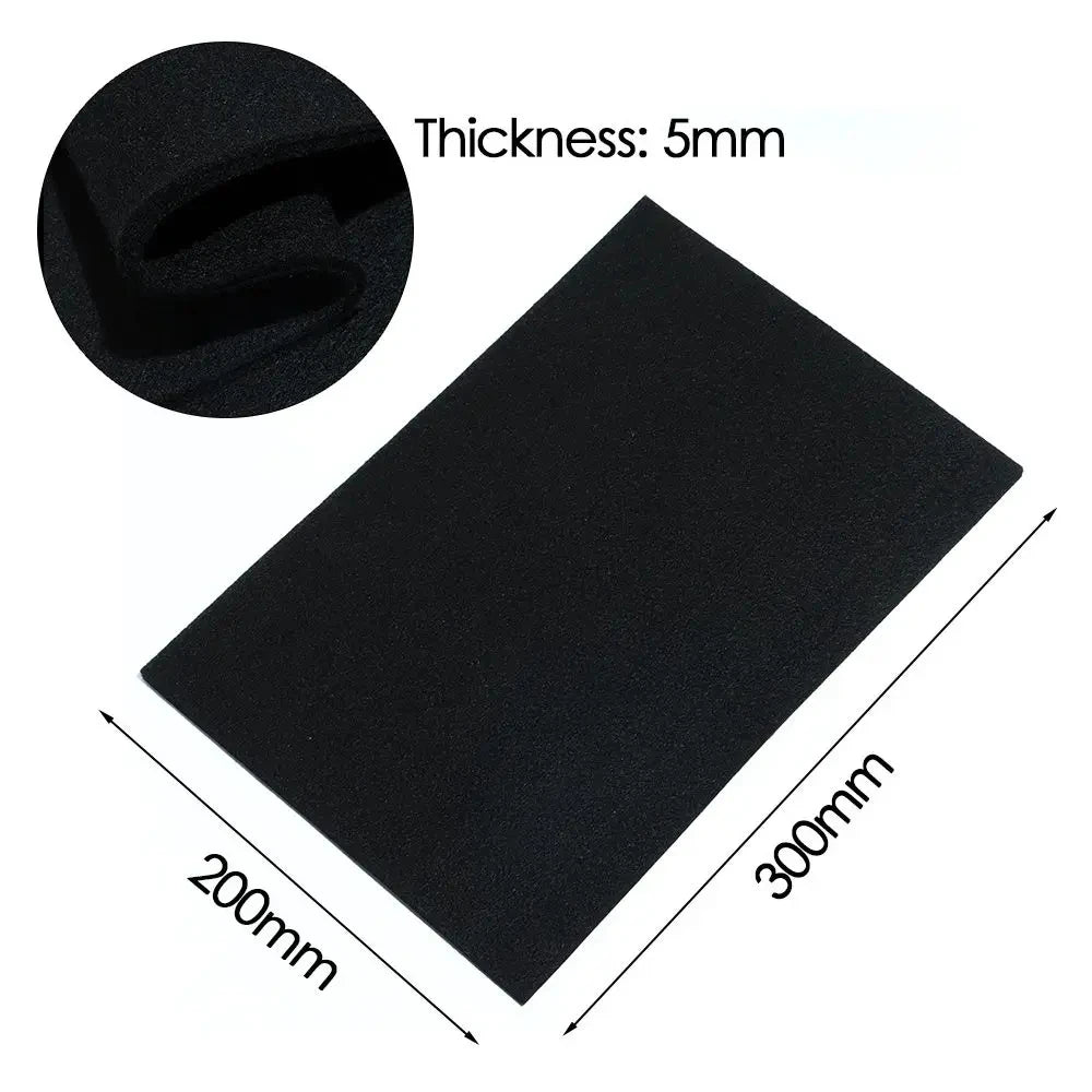 Graphite Felt Welding Protective Blanket – Black Torch Shield, Carbon Fiber High Temp Protective Sheet (300x200mm) Durable