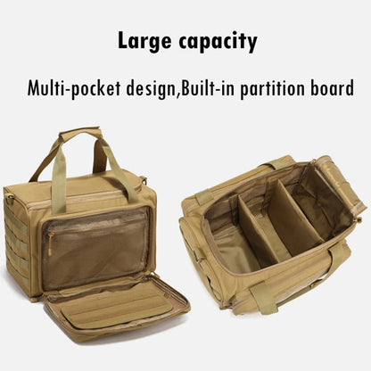 Range Bag – Outdoor Hunting & Shooting Training Molle Gun Bag, Large Capacity Handbag for Climbing, Hiking & Camping