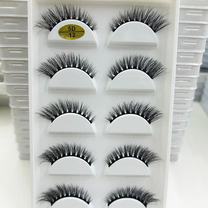 38 Styles 5 Pairs 3D Mink False Eyelashes – Natural Fake Lashes Makeup Beauty Tools