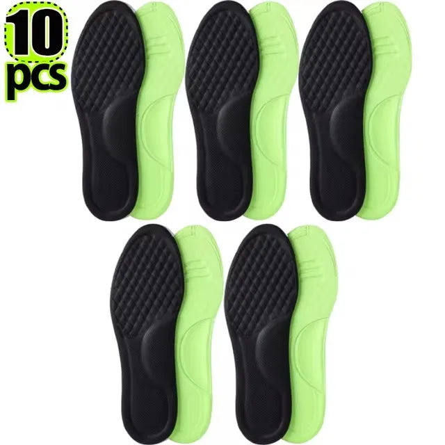 Memory Foam Orthopedic Shoe Insoles – Soft Deodorizing & Sweat-Absorbing Antibacterial Sports Insoles (2/12 Pairs) Shoe Comfort Inserts