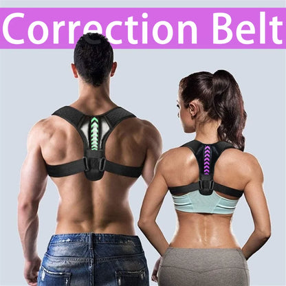 Adjustable Back & Shoulder Posture Corrector Belt — Clavicle & Spine Support for Home, Office & Sports | Upper Back & Neck Brace