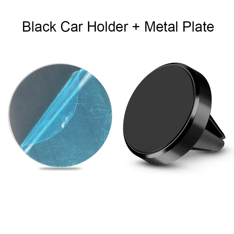 Magnetic Car Phone Holder - Air Vent Smartphone Mount Stand for iPhone, Samsung, Xiaomi & GPS Devices