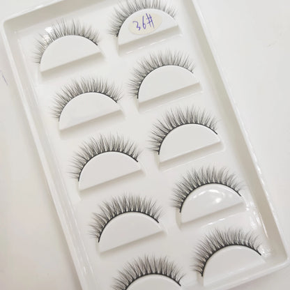 38 Styles 5 Pairs 3D Mink False Eyelashes – Natural Fake Lashes Makeup Beauty Tools