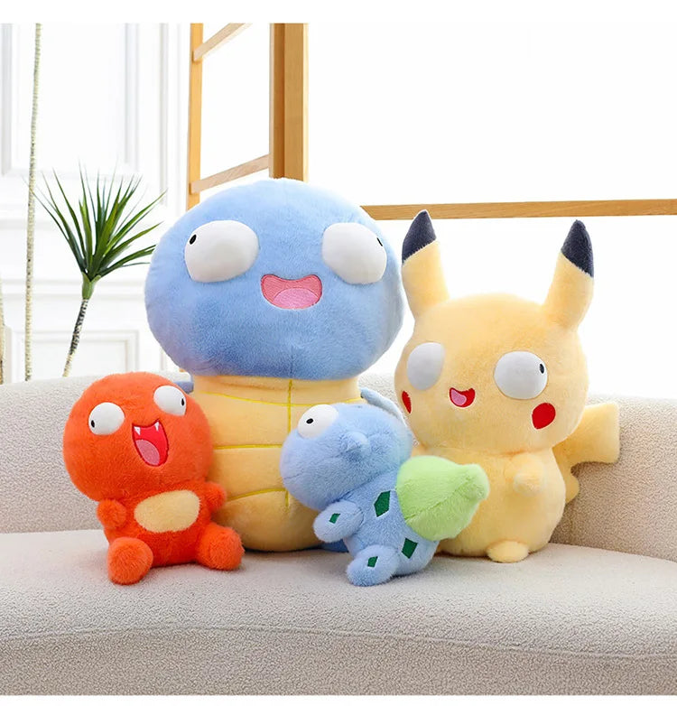 23/30/45cm Pokemon Plush Toys — Cute Soft Turtle & Little Fire Dragon Pillow Dolls for Children, Christmas Gift