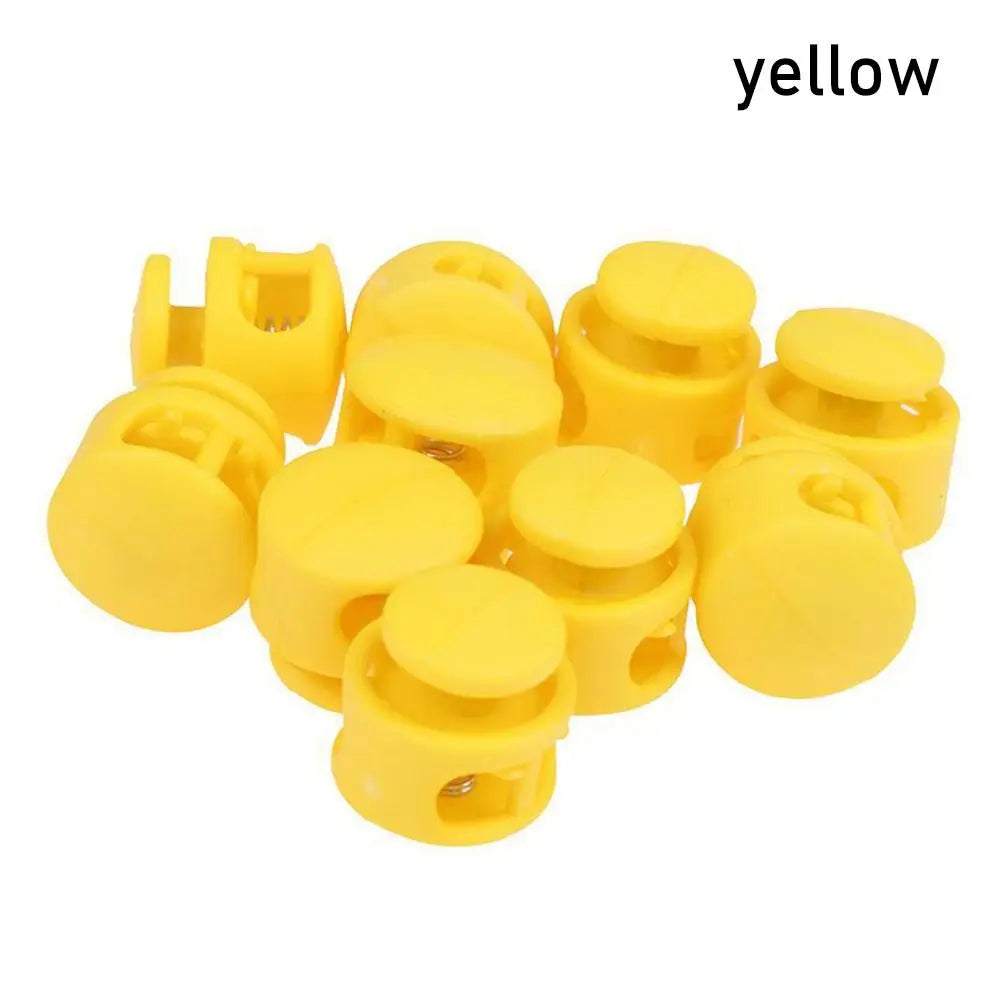 10Pcs Paracord Lanyard Cord Lock Stopper – Spring Toggle Clips for Backpacks, Sportswear, Shoelaces & Bags