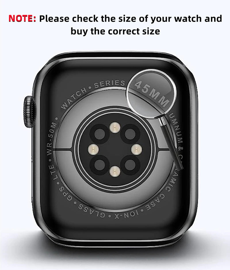 Hard PC Front & Back Screen Protector Case for Apple Watch Series 4-9 & SE/Ultra – 40mm-45mm iWatch Cover
