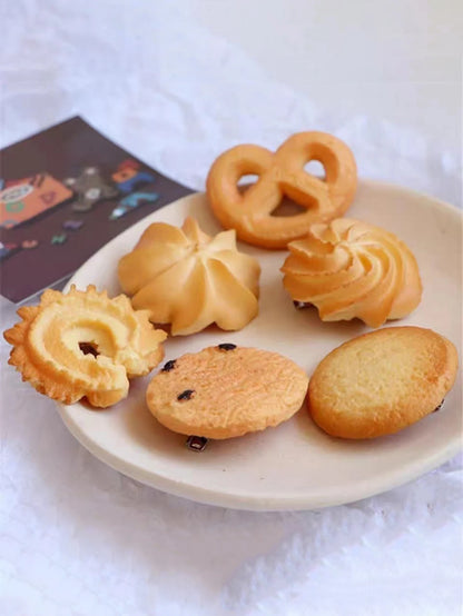 Cartoon Biscuit Hair Clip Set - 5PCS Cute Food Style Bangs Clips for Girls, Students & Kawaii Hairstyles