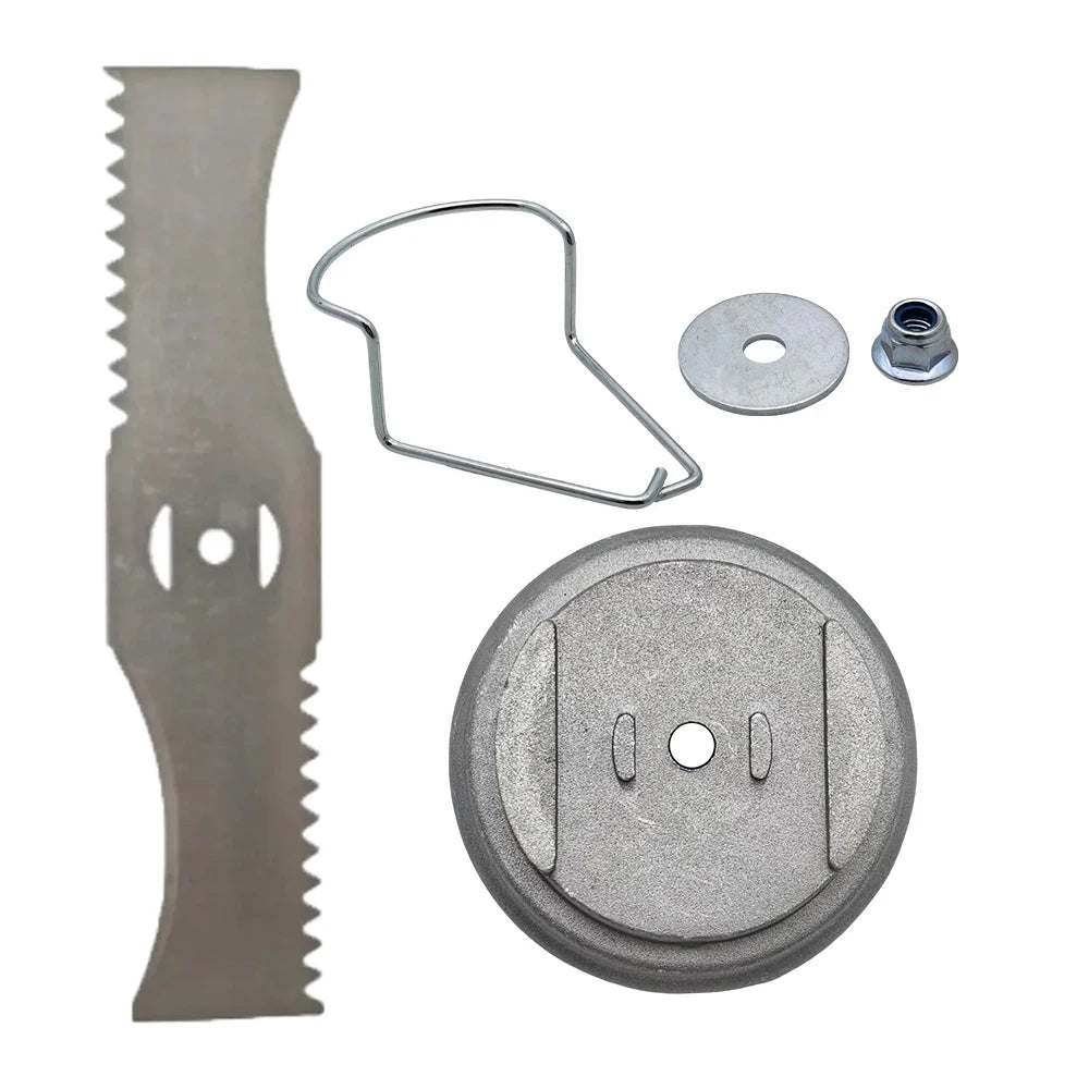 Metal Grass Trimmer Blade Base - Electric Lawn Mower Brush Cutter Accessory for Garden Maintenance