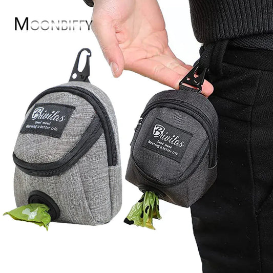Pet Dog Treat Pouch & Poop Dispenser - Portable Multifunctional Training Bag, Durable Outdoor Travel Dog Accessories