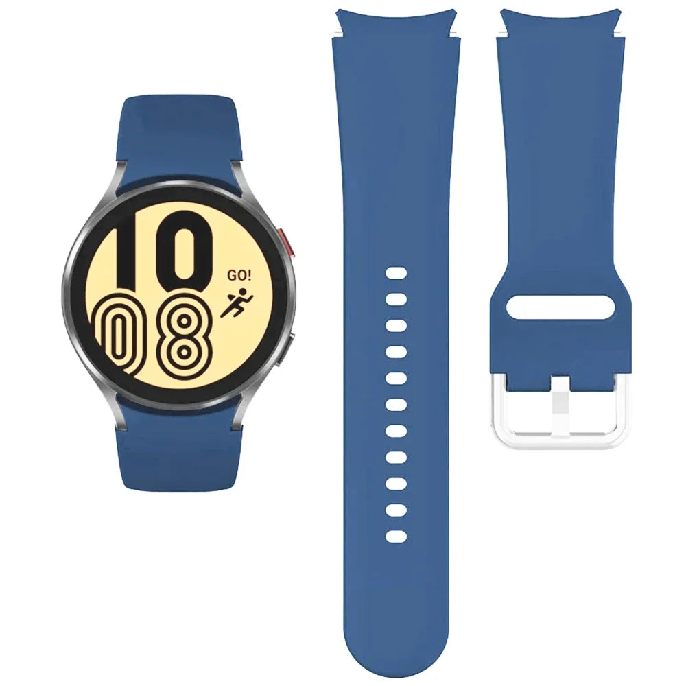 Samsung Galaxy Watch Silicone Band - 20mm Replacement Strap for Galaxy Watch 4, 5, 6, 5 Pro and 6 Classic 40mm–47mm Models