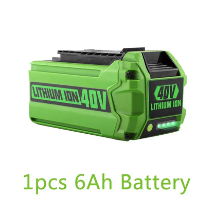 Greenworks 40V 6Ah G-MAX Li-Ion Replacement Battery – Compatible with Lawn Mowers & Power Tools