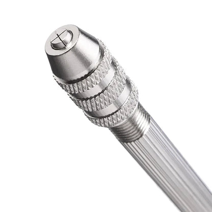 Manual Woodworking Pin Vise – Steel Cap Hand Drill Tool for Resin, Jewelry, Zinc Alloy & Watch Repair