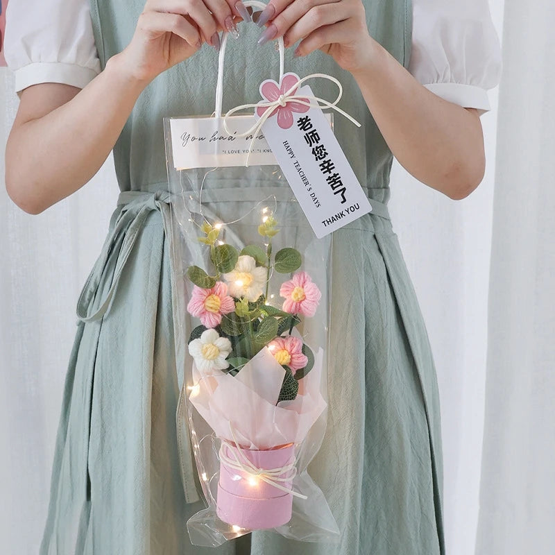 Graduation Bouquet 2025 – Crochet & Knitted Artificial Flowers for Wedding, Valentine’s & Special Occasion Gifts