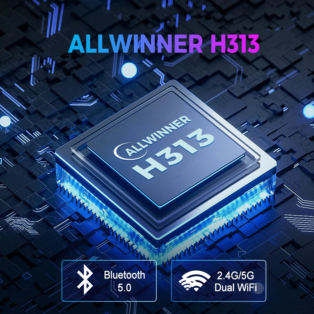 Smart ATV Box Z1 Mini – Android 10, Allwinner H313, 2GB RAM 8GB ROM, Dual 2.4G/5G WiFi, BT 5.2, 4K Media Player Set-Top Box