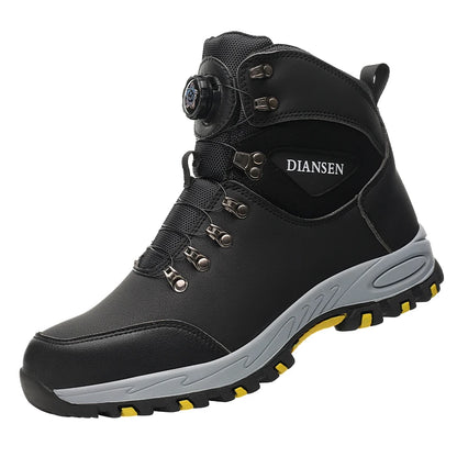 Rotating Button Safety Shoes for Men – Steel Toe, Indestructible, Puncture-Proof Work Sneakers & Protective Boots