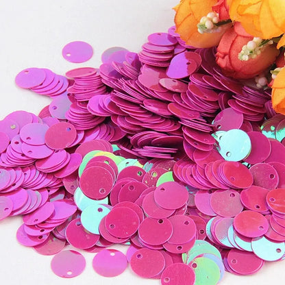 Large Round Flat Sequin Paillettes 10–30mm Loose Glitter Sequins for DIY Crafts, Kids Dance & Decoration 10g Pack