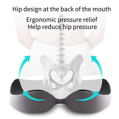 Non-Slip Orthopedic Memory Foam Prostate Cushion – Tailbone & Sciatica Pain Relief for Chair and Car Seat Comfort