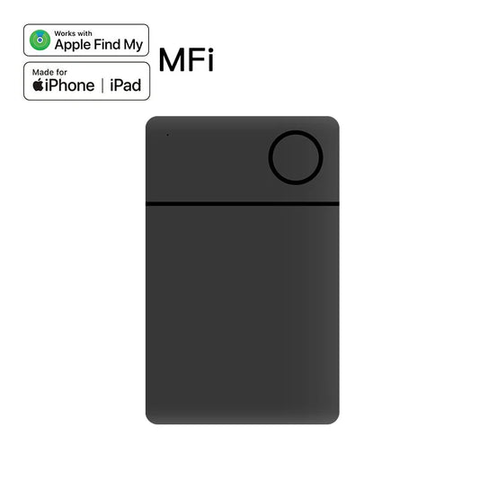 IPX8 Smart Bluetooth GPS Tag for Apple AirTags – Works with Apple Find My App, ID Card Holder for iPhone MFI Item Finder