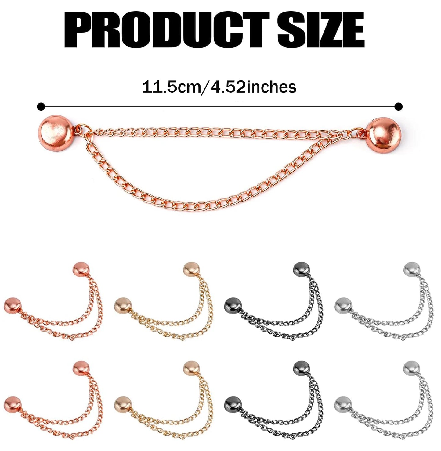 4PCS Multi-Function Magnetic Clothing Clips – Pinless Brooch Clips for Women’s Clothes & Cardigans