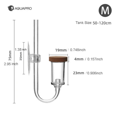 Aquarium CO2 Diffuser – Mini Bubble Counter for Fish Tank, Sprayer Equipment & Terrarium Marine Tools Accessory