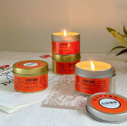 Emergency Disaster Prevention Lighting – Waterproof, Windproof, Odorless Candle Lights for Household & Outdoor Power Outages