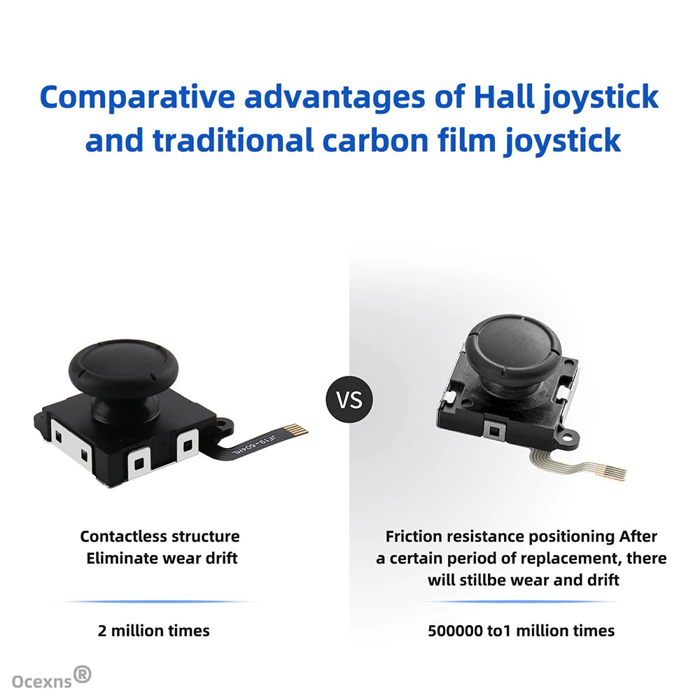 Hall Effect Joystick Replacement for Switch/OLED/Lite Joy-Con – No Drift Analog Thumb Stick Repair Part