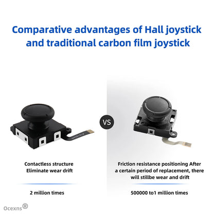 Hall Effect Joystick Replacement for Switch/OLED/Lite Joy-Con – No Drift Analog Thumb Stick Repair Part