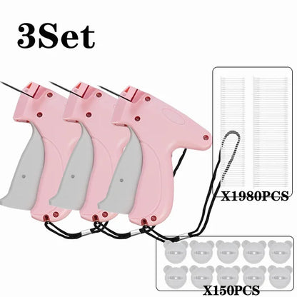 Garment Label Gun – Soft Silicone Pinless Snap Sewing Tool with Quilt Holder, Hangtag Gun & Anti-Slip Design