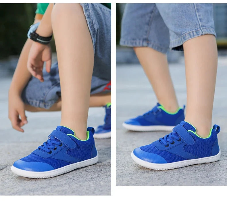 Wide Barefoot Shoes for Little & Big Kids – Boys & Girls Minimalist Sneakers, Lightweight Non-Slip Walking & Skate Flats