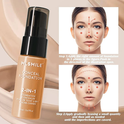 Oil-Control Matte Face Foundation Cream – Waterproof Full Coverage BBCream for Professional Makeup