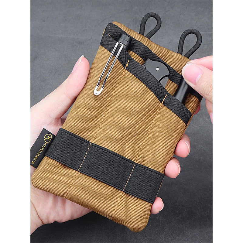 Tactical EDC Pouch Wallet Bag: Mini Waist Fanny Pack for Cards, Keys, Coins - Outdoor Camping, Hiking, Hunting Companion
